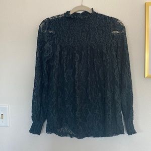 Cable and Gauge high neck top